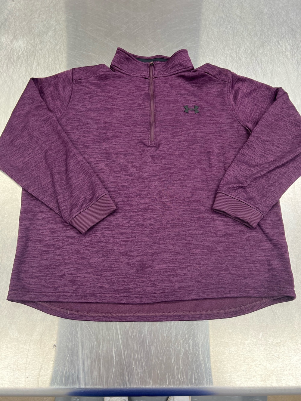 Under Armour Plum Heather Quarter-Zip Pullover Women’s XL